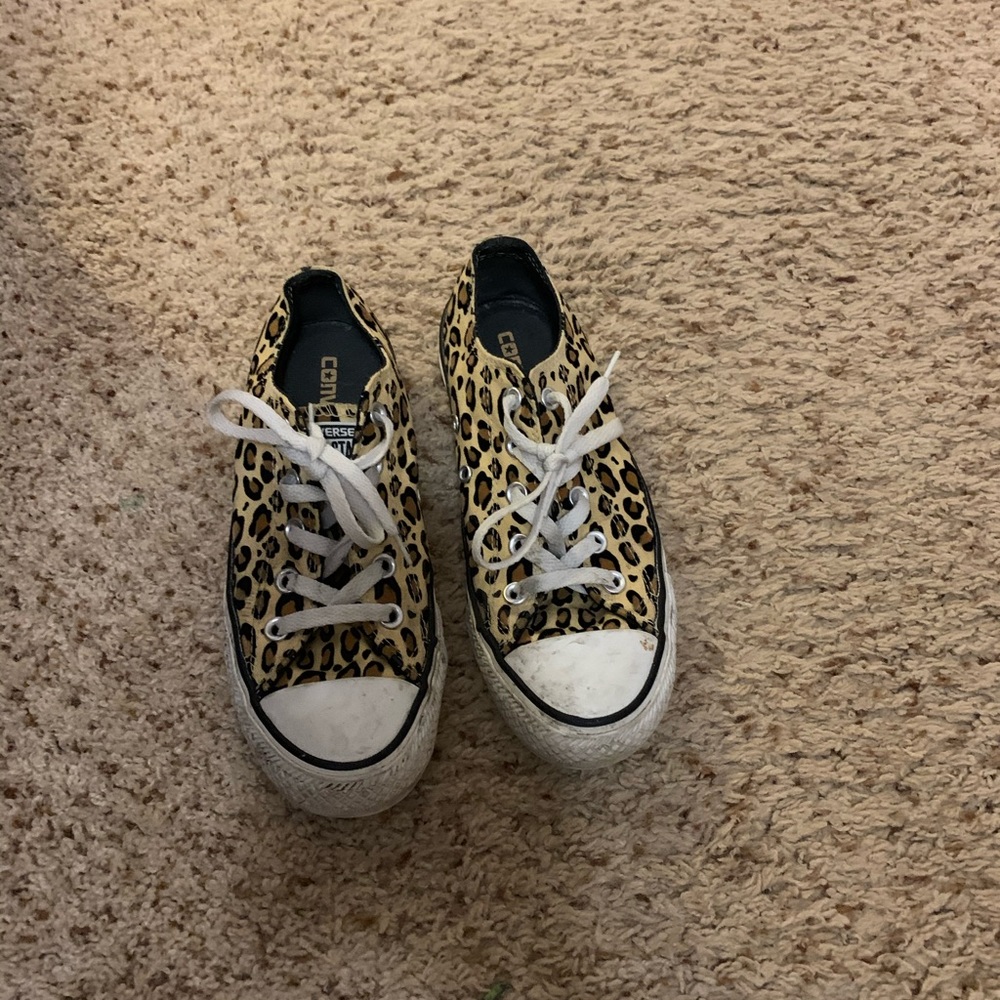 Converse All Stars in rare leopard print